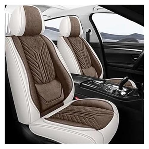 Housses de siège auto universelles ensemble complet brun pour Fiat Grande Punto Toro protection
