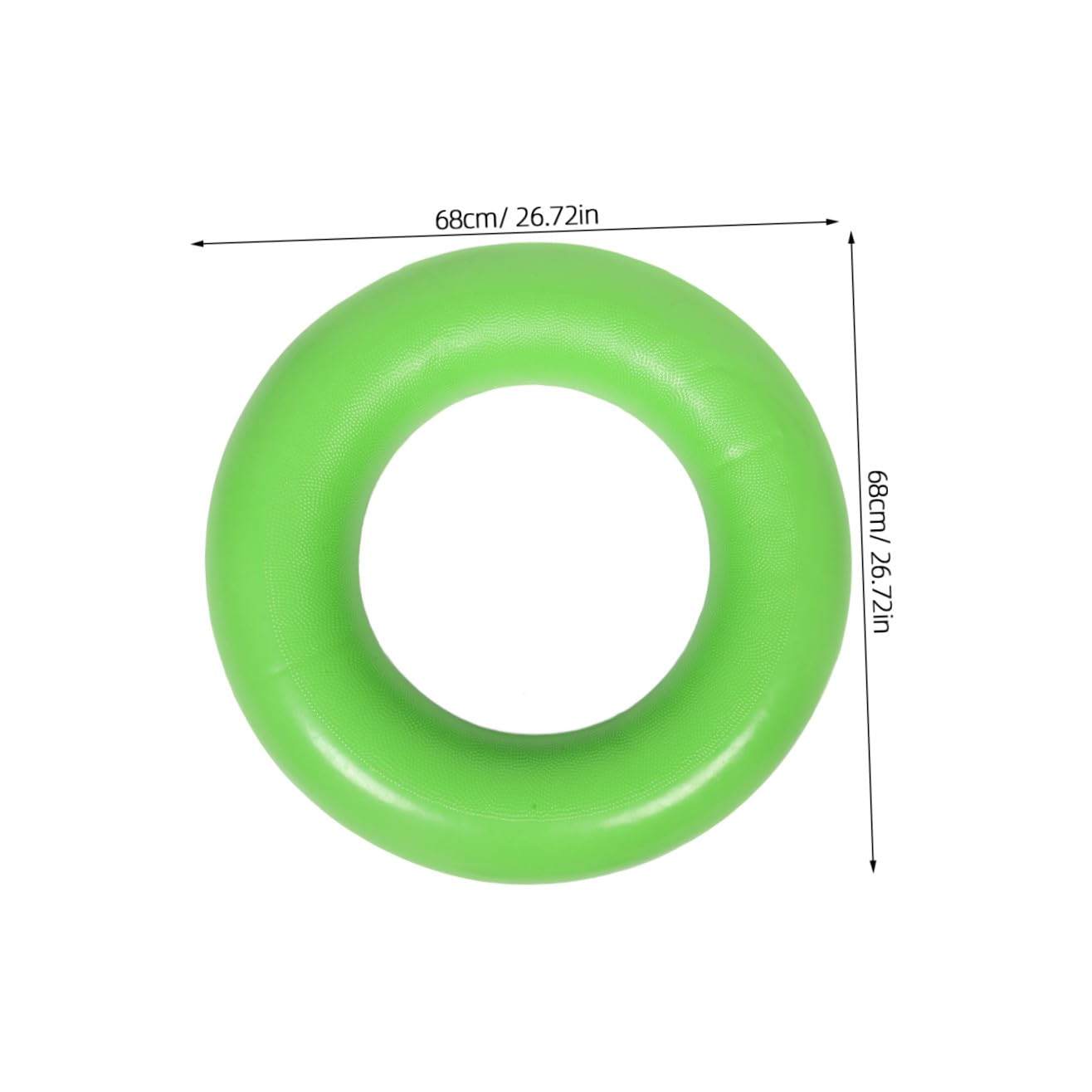 Anillo de Natación Inflable para Adultos 80cm de Goma Negro