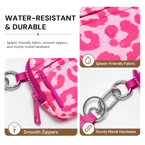 Image of Small Wristlet Wallets for Women with Clear ID Window, Keychain Coin Purse | Organized Interior with 3 Card Slots, Inner Mesh Pouch, Lipstick Holder, Metal Key Ring and Detachable Wrist Strap