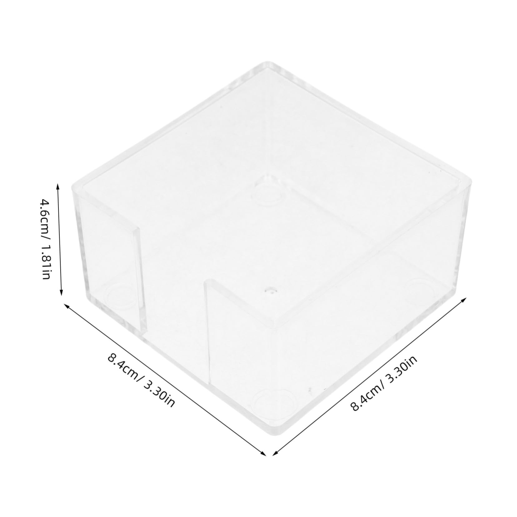 OSALADI Acrylic Paper Clip Holders Desk Paper Clip Organizers Memo Pads Holder