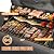 Evedy Gas Grill 4 Burner Barbecue Grill Stainless Steel Gas Grill Propane Grill, 51,000 BTU with Side Burner and Cover for Outdoor BBQ, Camping, Backyard, Patio (4+1 Burner(with Cover))