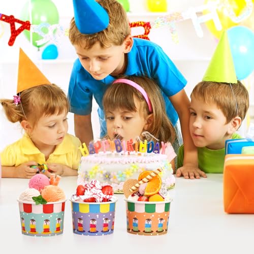 Cididu CI-ICECREAMCUP-PAPER-240P 240 Pack Paper Ice Cream Cups, 8 Oz Disposable Dessert Snack Bowls, Parties Suppliers Treat Cups For Hot And Cold Food, Soup, Fruits, Frozen Yogurt thumb #6