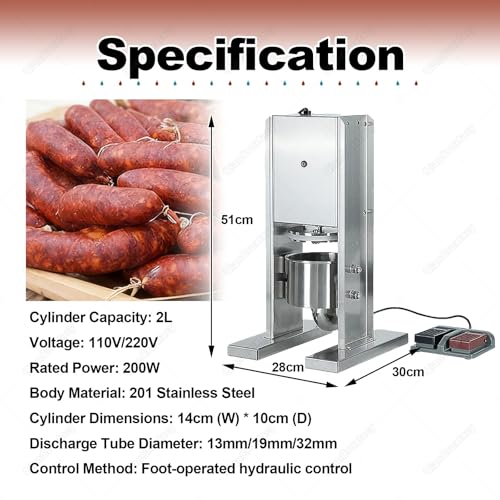 Machine à saucisse verticale électrique en acier inoxydable haut de gamme - 6