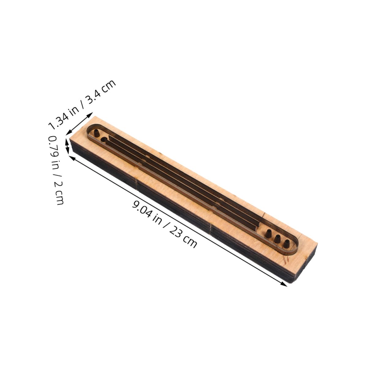 VINTORKY Troqueles de Metal Juego de 2 para Cortar Pulseras de Cuero de Tres Hilos Herramienta Versátil y Fácil para Proyectos DIY de Artesanía en Cuero