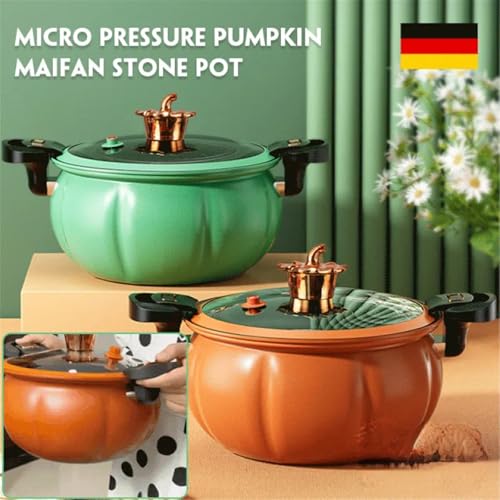Olla multifuncional de gas 8L naranja miniatura 2