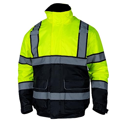 Snapklik.com : VENDACE Hi Vis Reflective Safety Winter Jackets For Men ...