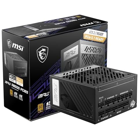 MSI MPG A850G Bloc d'alimentation Cover