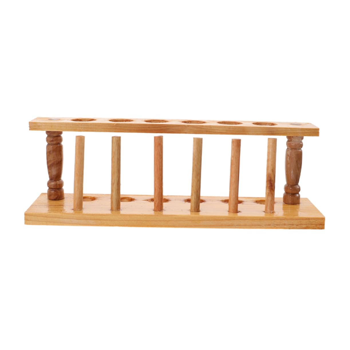 OUNONA 5piezas Soporte De Tubos De De Madera Rack Investigación Científica y Almacenamiento Seguro De Tubos De