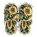 YEGAME Microfiber Kitchen Cleaning Slippers, Sunflower Soft Washable Reusable House Cleaning Slippers for Men Women, Dust Dirt Hair Microfiber Mop Cleaner Shoes, Medium