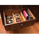 Lipper International 8895 Bamboo Wood Custom Fit Adjustable Dresser Drawer Dividers, Set of 2 - Image 2