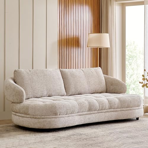 Image of Home Centre | Alexa | Fabric | 3 Seater Sofas | Beige | 1 Year Warranty