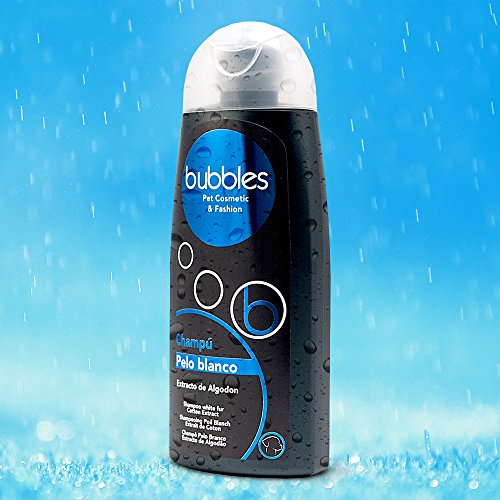 Bubble's Hundeshampoo mit Baumwoll-Extrakt für weißes Fell (250 ml)