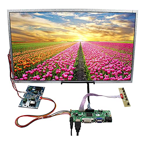 Image of VSDISPLAY 21.5 inch 1920x1080 LCD Screen with VGA DVI Audio LCD Board | M215HJJ-P02-2000 Screen DIY Kit