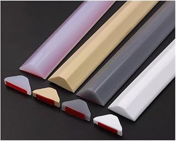 Silicone Water Retaining Strip 39 Inch Water Stopper Blocking Strip, Shower Threshold Water Dam, Shower Floor Water Barrier, for Wet and Dry Separation for Bathroom and Kitchen Color Black, Size