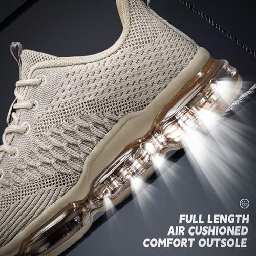 Image of Socviis Men's Air Cushion Running Shoes Breathable Tennis Fashion Sneakers Non Slip Workout Casual Sport Shoes Gym Training Comfortable Walking Shoes