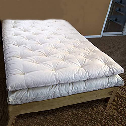 Image of Sale Single Bed Cotton 4 Inch Folding Mattress /Gadda for Student, PGs, Hostel, Picnic (4 X 6 FEET, Black Cotton)
