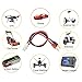 WOODGUILIN Tamiya Connector Plug to Banana Plug Adapter 4mm, 2 PinTamiya Plug Connector 2 Pcs with 14AWG 30CM Charging Cable, RC Battery Connector for Helicopter Quadcopter Lipo Battery (Tamiya)