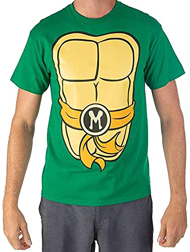 Teenage Mutant Ninja Turtles TMNT Mens Costume T-Shirt (Orange, Medium)