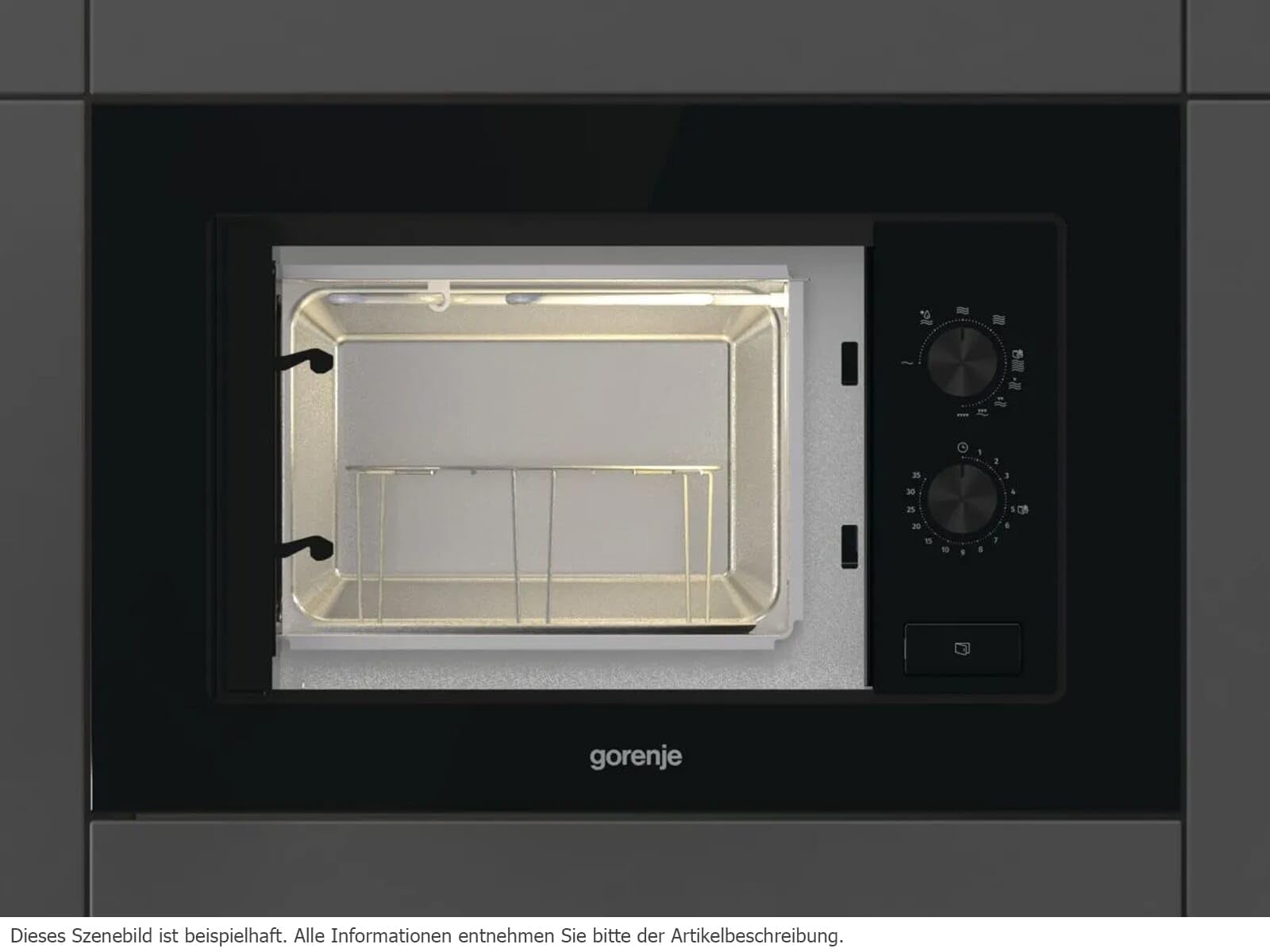 Gorenje BM171EG1B - 743445 Einbau-Mikrowelle mit Grill Schwarz