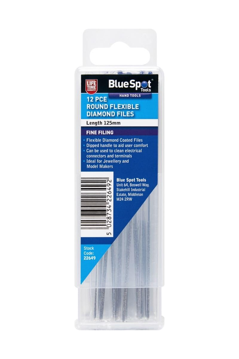 Blue Spot Tools 12 PCE Round Flexible Diamond Files