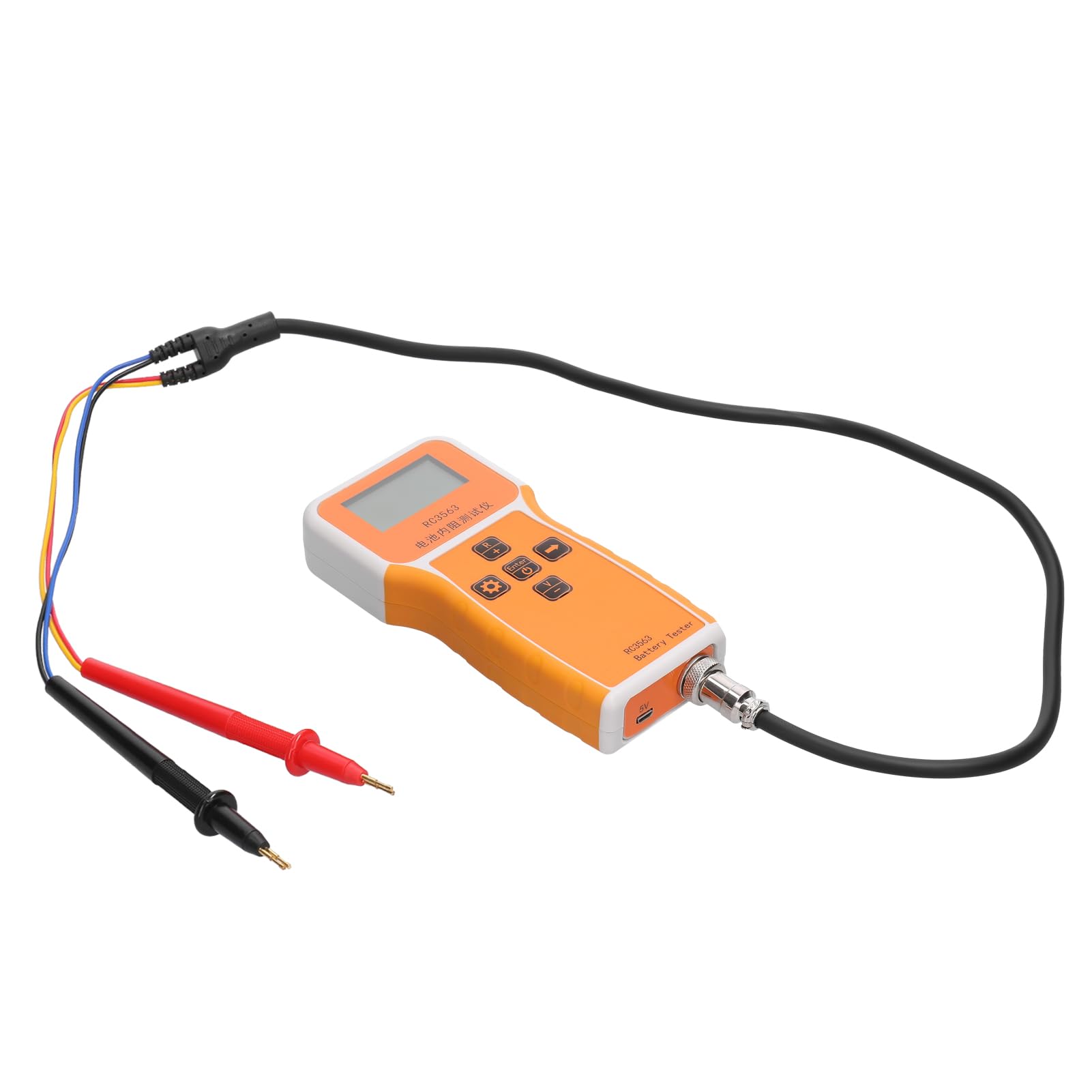 RC3563 200Ω 100V - Tester di tensione per batteria portatile, con display a 3 cifre, ad alta precisione, a quattro fili CA, al litio, piombo-acido