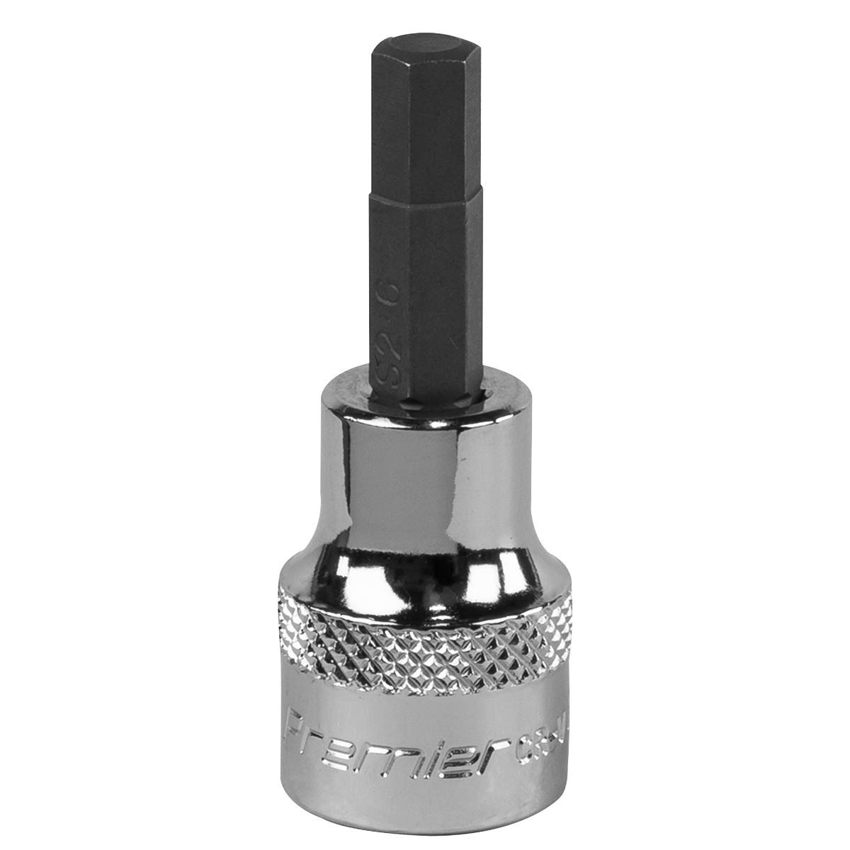 Sealey Hex Socket Bit 6mm 3/8""Sq Drive SBH009
