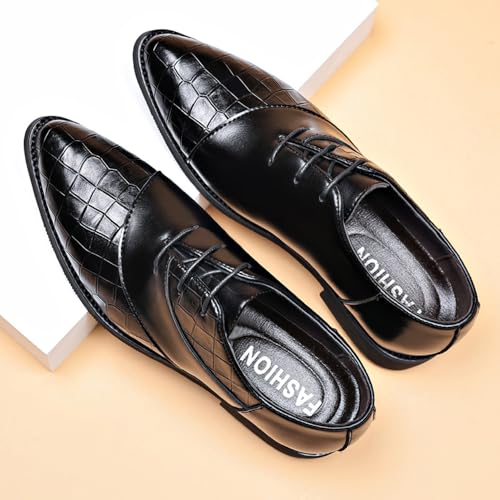 Image of Men's Classic Modern Dress Oxfords Shoes Business Formal Derby