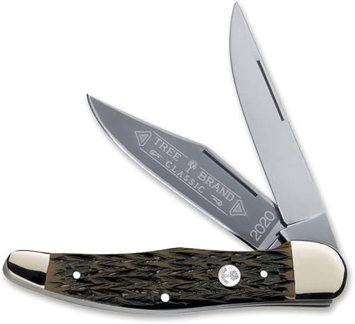 BÖKER 20-20 Duo Classic - Cuchillo de bolsillo plegable con junta deslizante, fabricado en Solingen Alemania, cuchillas de carbono C75, asas de