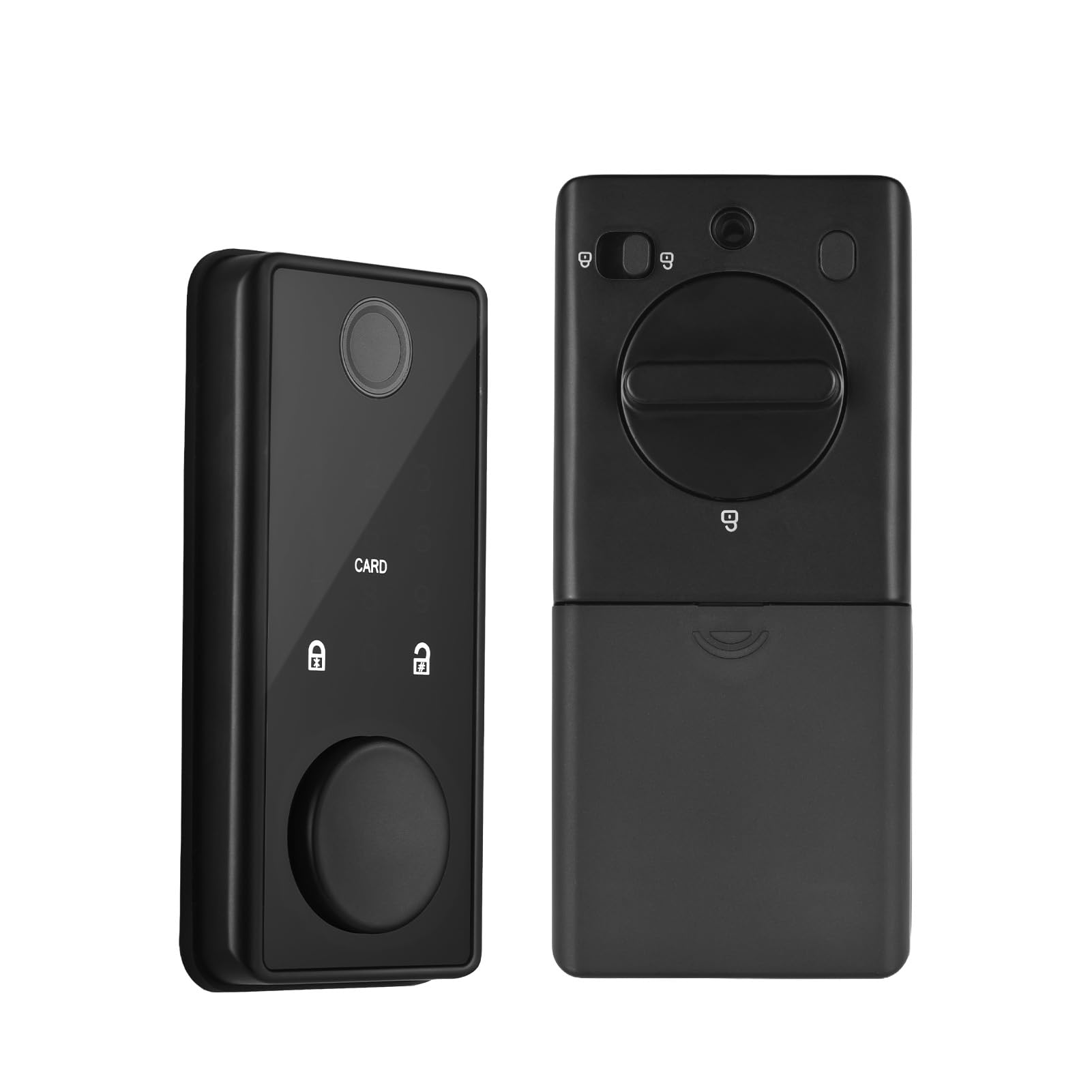 Splenssy Smart Lock BT Keyless Entry Door Lock TY APP Fingerprint Password RFID Card Mechanical Key 5 Unlocking Methods Aluminum Alloy Door Lock for 35-60mm Thickness Office Home Bedroom Door