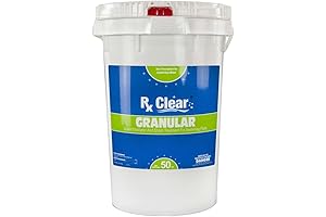 Rx Clear Stabilized Granular Chlorine: Crystal Clear Water for Sparkling Pools and Spas