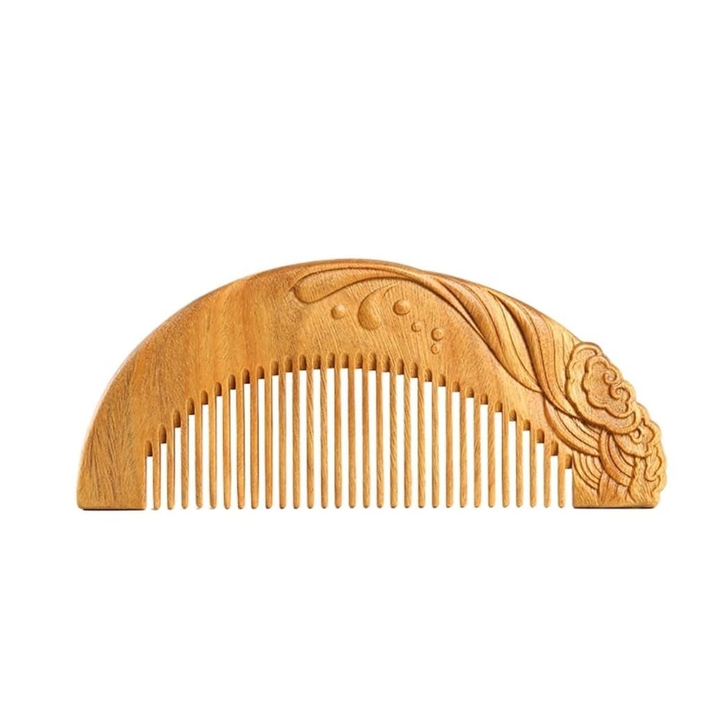 Peruka Grzebień Solid Wood Comb Home Fine Tooth Comb Portable Comb for Wet or Dry Curly, Thin, Thick, Wavy or Straight Hair Duże grzebienie do włosów