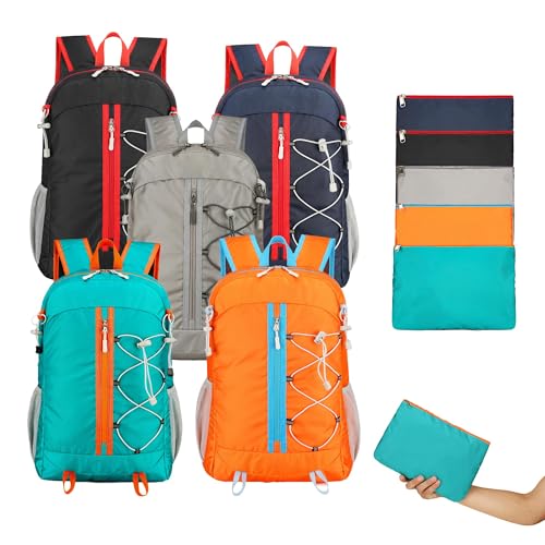 LAZYTAIL Ultra Lightweight Packable Backpack Water Resistant for Travel Camping Outdoor, 25L, 5 Colors