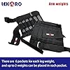 LEKARO-45LB-Adjustable-Weighted-Vest-Set-with-Arm-Weights-and-Leg-Weights-Weight-Training-Workout-Sut-Fitness-Boxing-Jacket-Wrist-Weights-Ankle-Weights-Including-Weights-100-steel-plates Adjustable Weighted Vest Set with Arm Weights and Leg Weights, Weight Training Workout Set, Weights Jacket & Wrist Weights & Ankle Weights (Including Weights: 96-100 Steel Plates)