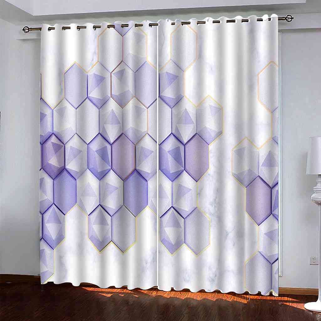 Rideau isolant thermique violet 200x160 cm à oeillets bloquant le bruit et la lumière