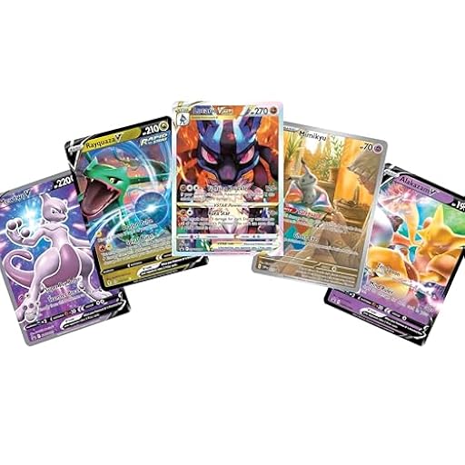 Pokémon Paquete de 5 Cartas Raras - V, EX, GX, Full Art, Illustration Rare o Trainer Gallery en bolsa de regalo de Carame | Ya disponible en tu tienda friki favorita! En mundofriki.es!