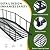 OLBRUS Metal Garden Bridge 8 FT with 4 Ground Stakes, 770 lbs Capacity Black Powder Coated Footbridge for Backyard, Lawn, Creek, Stream & Garden Decor