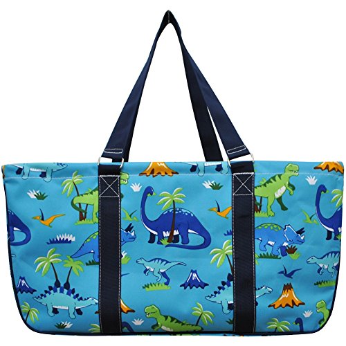 Ngil Utility Tote Bag (Dinosaur-Navy) #TOP2