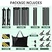 3-in-1 Backdrop Stand Kit 10x8.5 ft for Photography Studio, T-Shape Backdrop Stand for Wedding Parties, Background Stand for Photo Video Studio with Carring Bag, 6 Clamps, 2 Sandbags