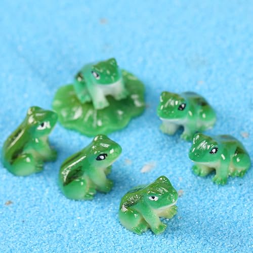 Voarge Teich Deko Set - 6 Schwimmkugeln + 6 Lotusblätter + 2 Lotusblüten - Für Miniteich & Gartenteich