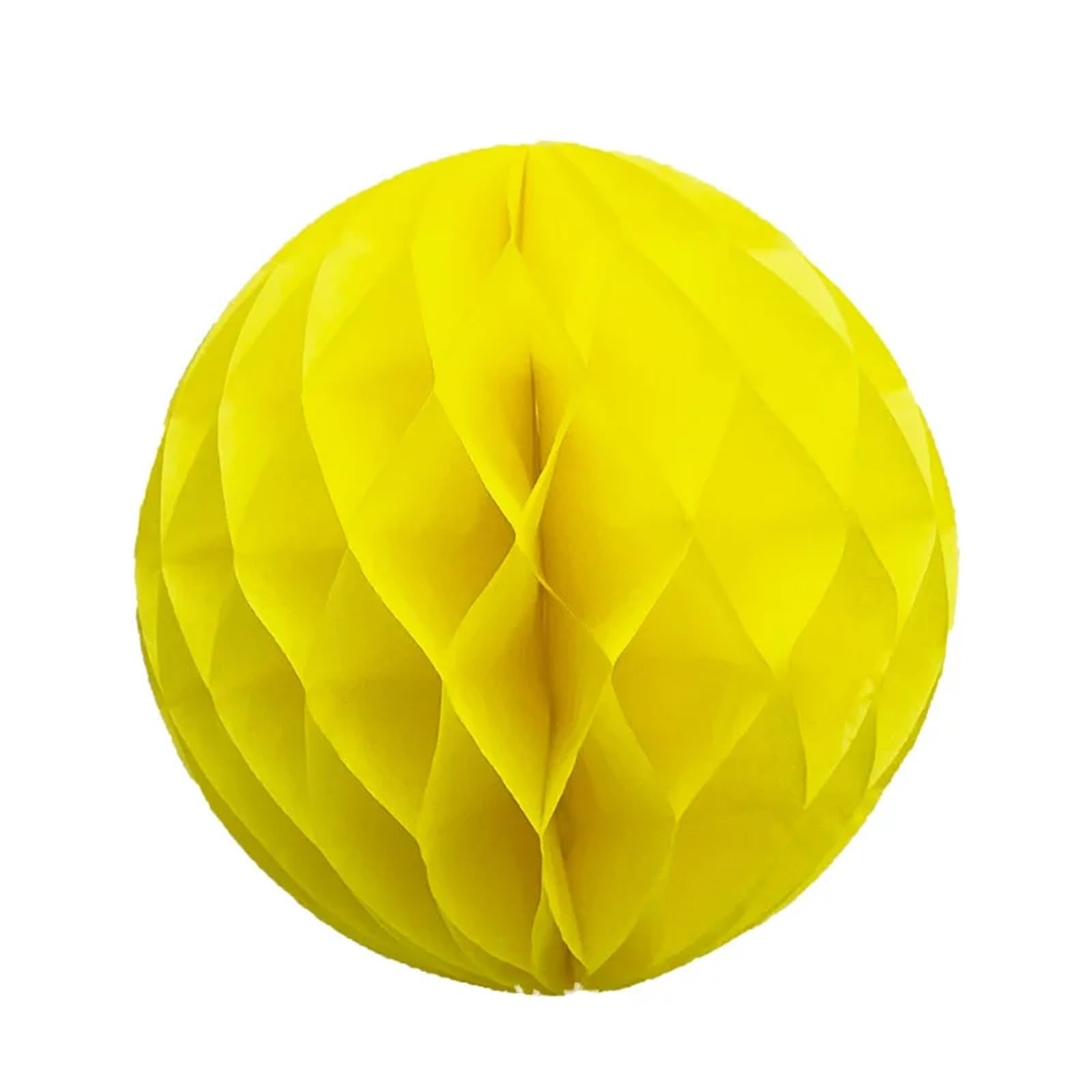 10Pcs Honeycomb Ball Wedding Room Column Background Decoration House for Wedding Party(Yellow,30CM)