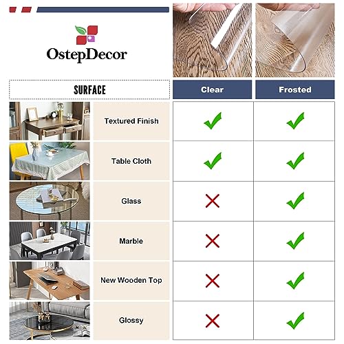 Clear Table Protector 40 x 140 cm, Thick Plastic Table Cover - Image 4