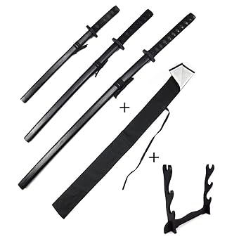 刀掛け　木製　３本掛け　日本刀　模造刀　武具 本物の木製 三本掛 刀掛け 日本刀 模造刀 居合刀 無垢材