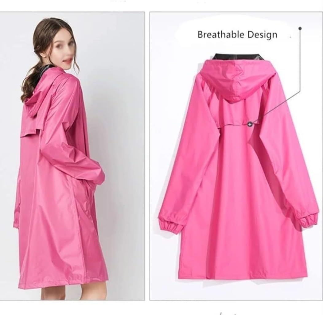Chubasquero Impermeable Damas Hombres Damas Impermeable Transpirable Damas Largo Impermeable Impermeable Ponchos De Lluvia Impermeables(A,M)