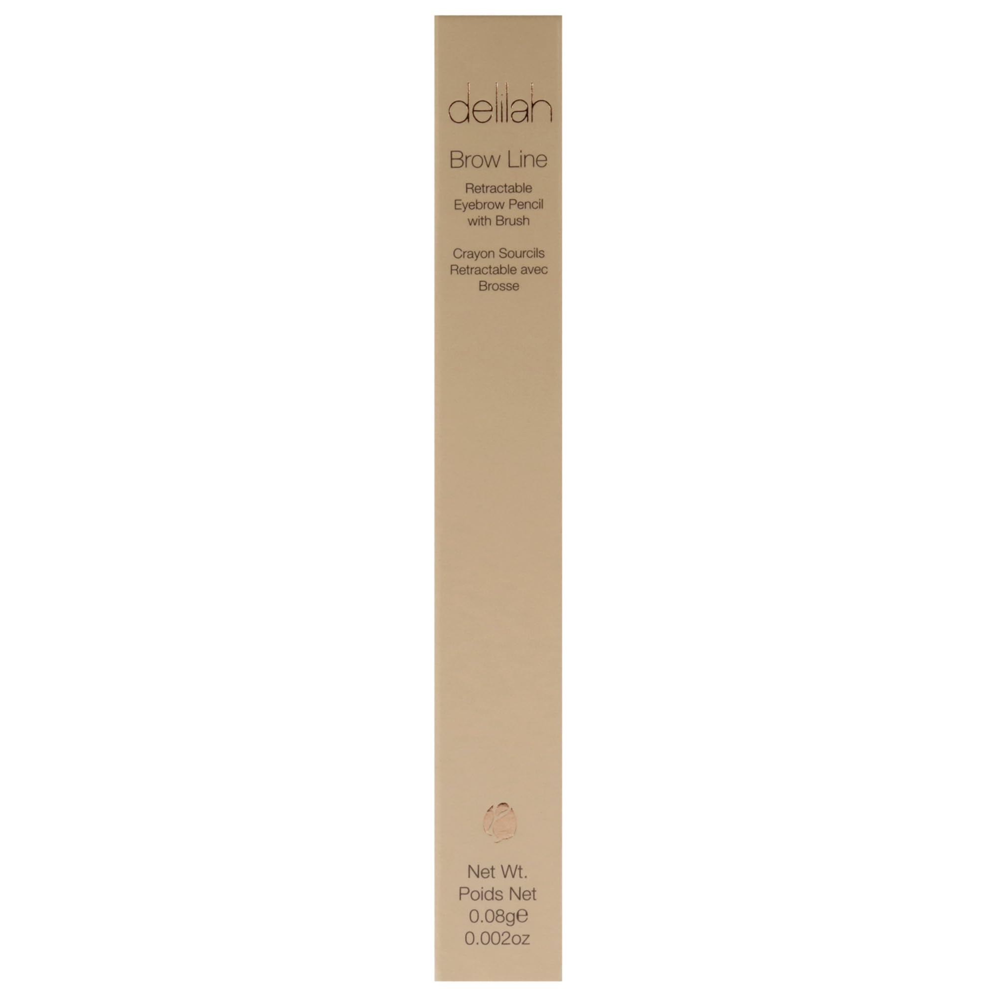delilah Brow Line Augenbrauenstift mit Pinsel, einziehbar, für Damen, 0,1 g, Asche