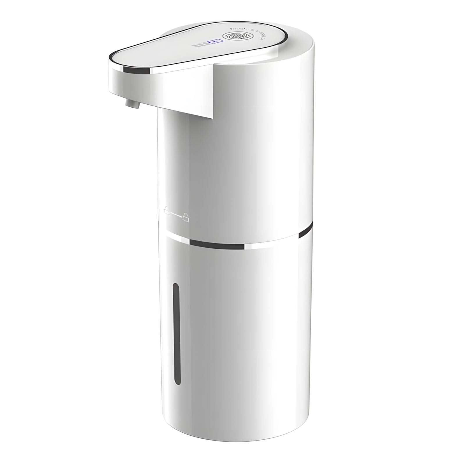 Alloneslife White Automatic Foam Soap Dispenser Featuring 350Ml Large Capacity And 1200Mah Rechargeable Battery For Bathroom Kitchen Household Remote Soap Dispenser