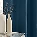 jinchan Linen Textured Curtains 84 Inch Length 2 Panels for Living Room Grommet Top Blue Room Darkening Drapes for Bedroom Thermal Insulated Window Curtain Set