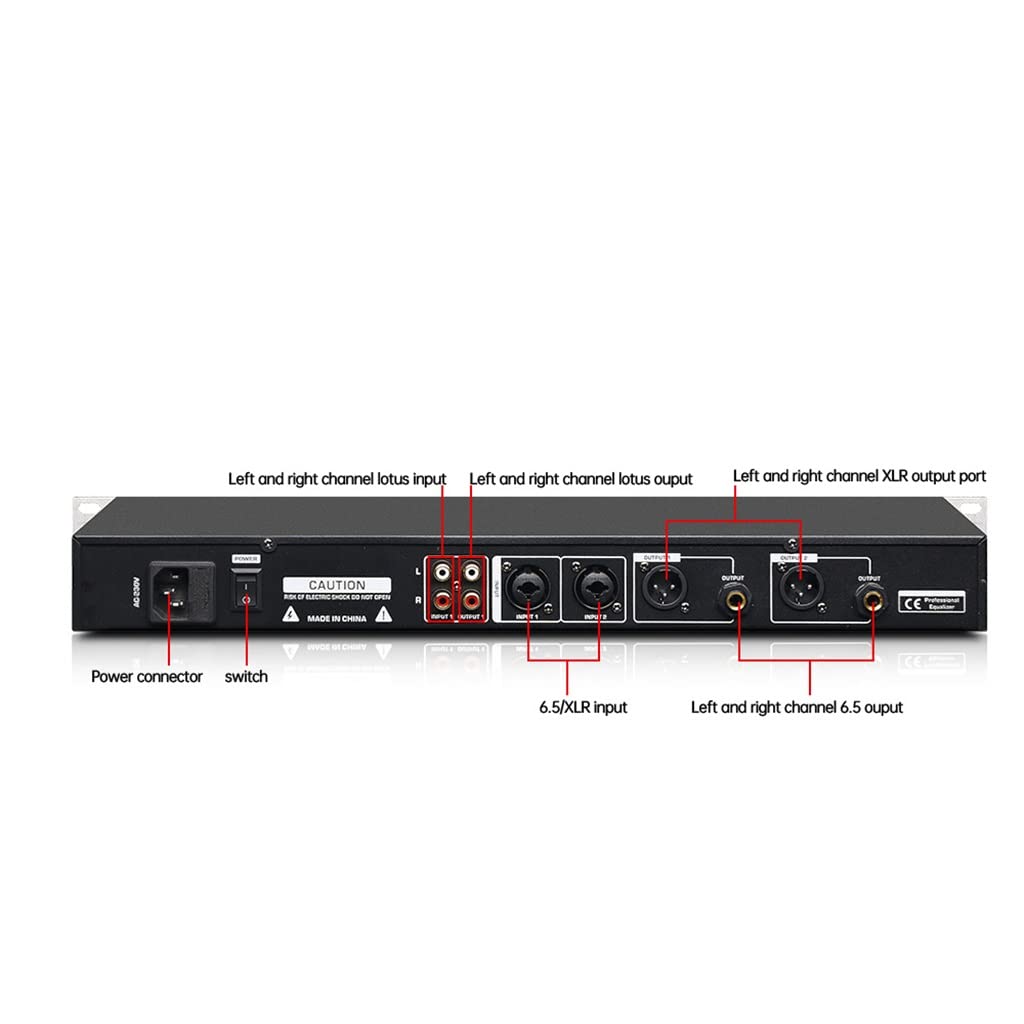 Mejora tu experiencia de audio con el ecualizador gráfico profesional de 31 bandas. Audio digital y ecualizador de - Perfecto para un control de sonido óptimo