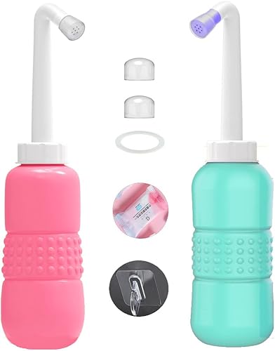 Limpiador portátil de mano para vulva y ano y contenedor de lavado vaginal de salud personal, limpiador de orina de viaje para higiene personal