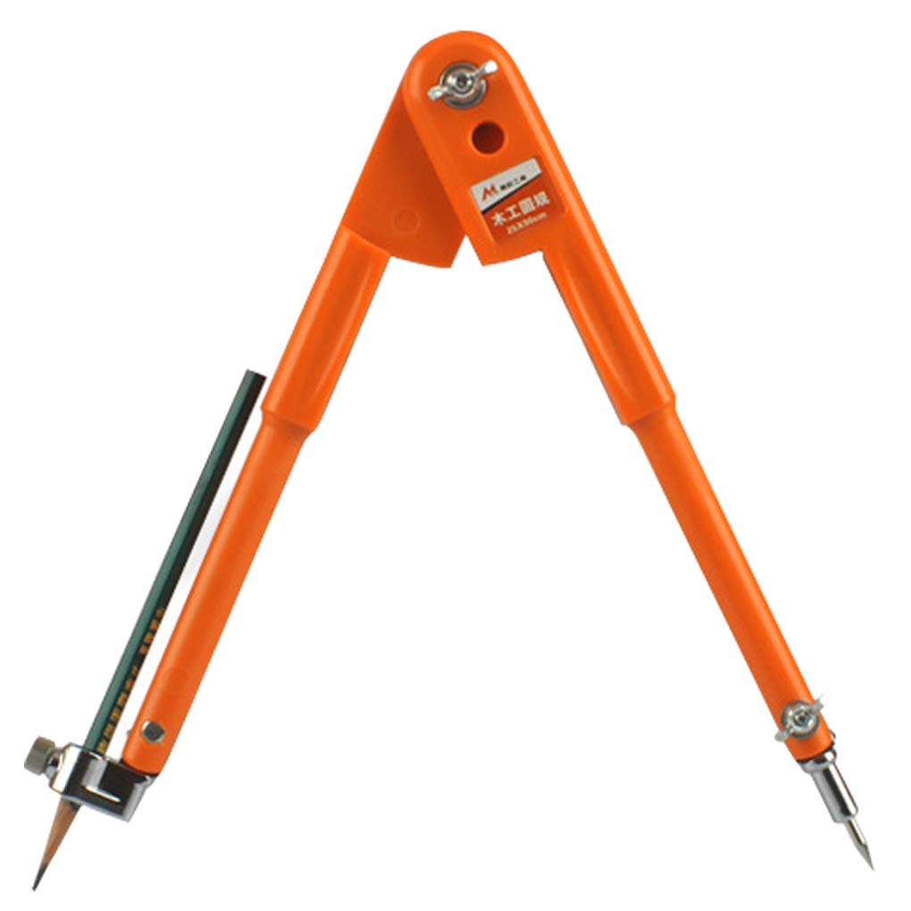 Nowear Woodworking Precision Pencil Compass Multifunctional Adjustable Compass Woodworking Professional Drawing Scribe Compass