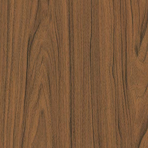 d-c-fix 346-0037-2PKA Decorative Self-Adhesive Film, Medium Walnut, 17" x 78" Roll, 2-Pack with Applicator